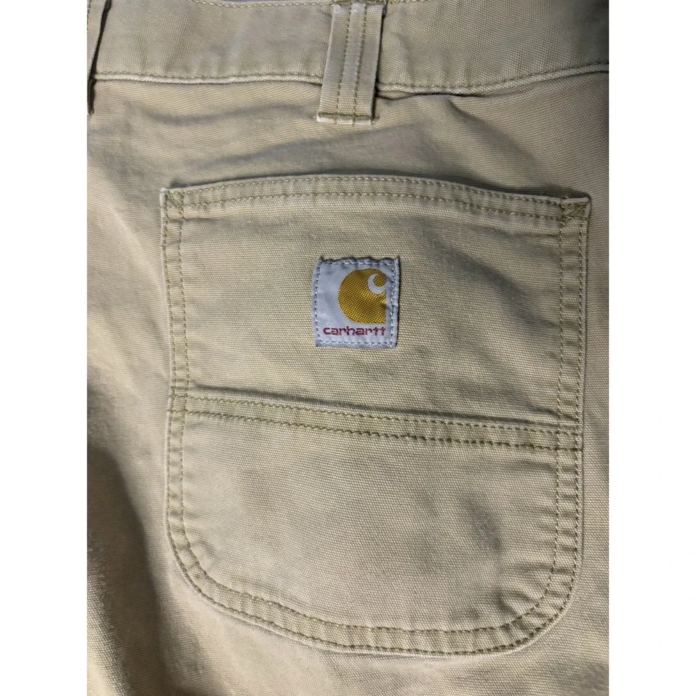 Carhartt Rugged Flex Pants Mens Size 36x32 Beige Relaxed Fit Straight 102291-253